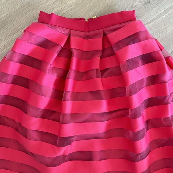 Asos closet London stipe mesh organza full midi skirt - Picture 3 of 10